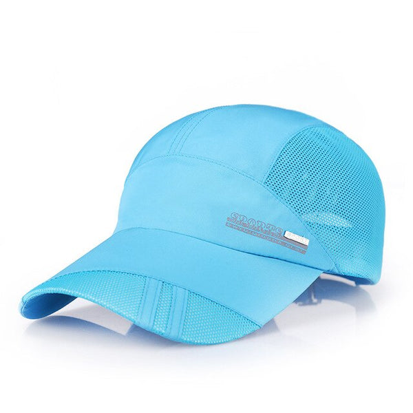 Fashion Men's Baseball Cap Adjustable Outdoor Sport Running Snapback Bone Summer Sun Hat Breathable Thin Mesh Fast Drying Caps