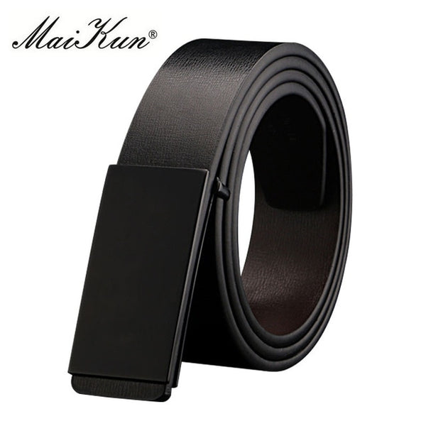 Maikun PU Leather Belts for Unisex Designer Brand Luxury Belt for Men Women High Quality Belt for Jeans