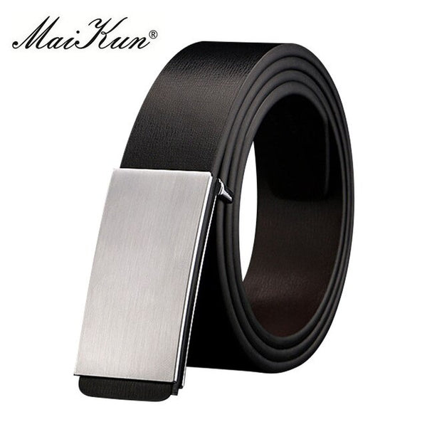 Maikun PU Leather Belts for Unisex Designer Brand Luxury Belt for Men Women High Quality Belt for Jeans