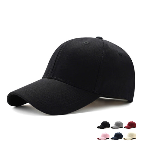 Adjustable Men's Baseball Caps Summer Plain Curved Sun Visor Hats Women Solid Color Caps Casquette Outdoor Fashion Accessories