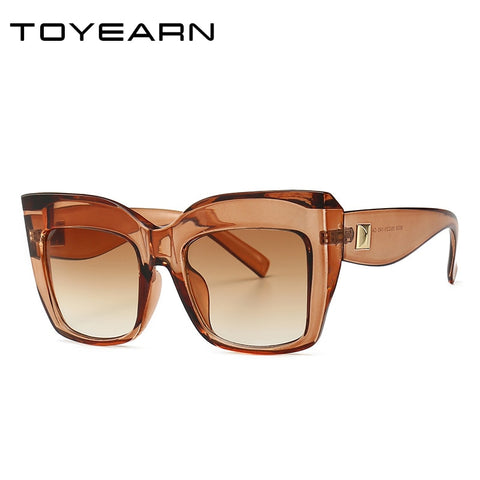 Luxury Brand Design Ladies Oversized Cat Eye Sunglasses Women Vintage Sun Glasses for Female Shades UV400 Eyewear oculos de sol