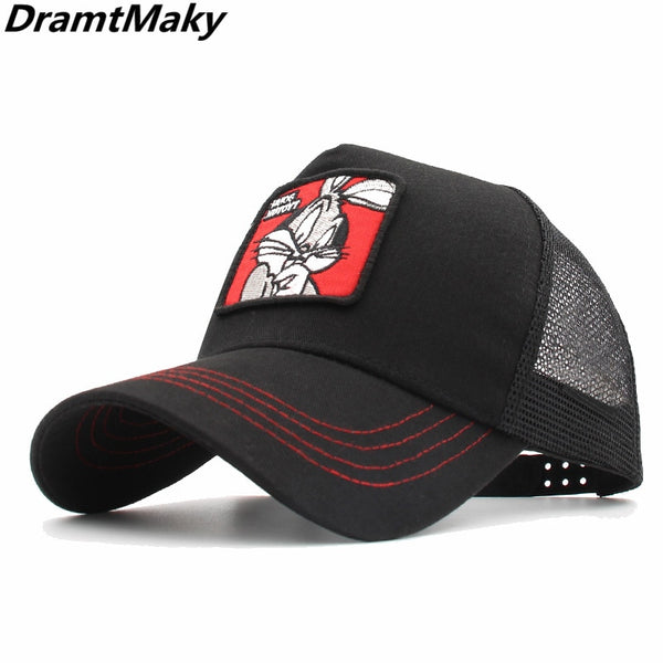 New Animals Donald Duck Bugs Bunny Embroidery Men's Baseball Cap Women Snapback Hip Hop cap Summer Mesh hat trucker cap  dad hat