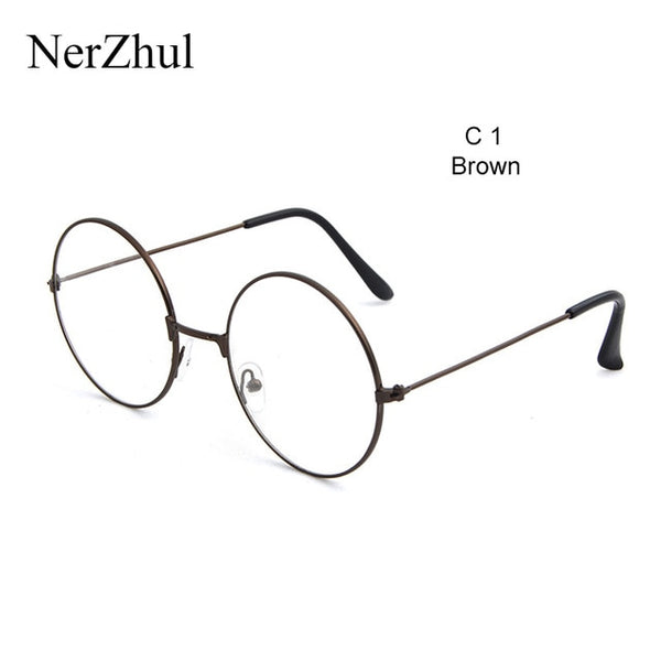 NerZhul eyeglasses Frame clear lens glasses round fake glasses spectacles optical glasses frame transparent