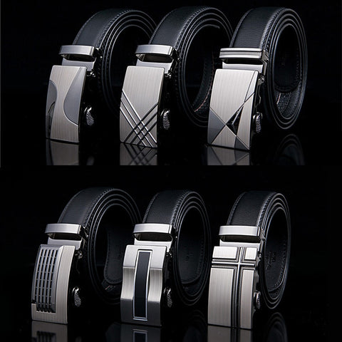 Famous Brand Belt New Male Designer Automatic Buckle Cowhide Leather men belt 110cm-130cm Luxury belts for men Ceinture Homme