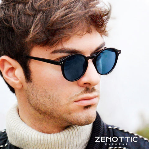 Polarized Sunglasses Men Women Vintage Round Frame Light Sun Glasses Polaroid Lens 2019 Fashion Sunglasses Eyewear UV400 BT4203