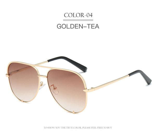 2019 New Fashion Brand Designer Ladies Pilot Sunglasses Women Men Goggle Gradient Sun Glasses For Female Mirror Shades UV400