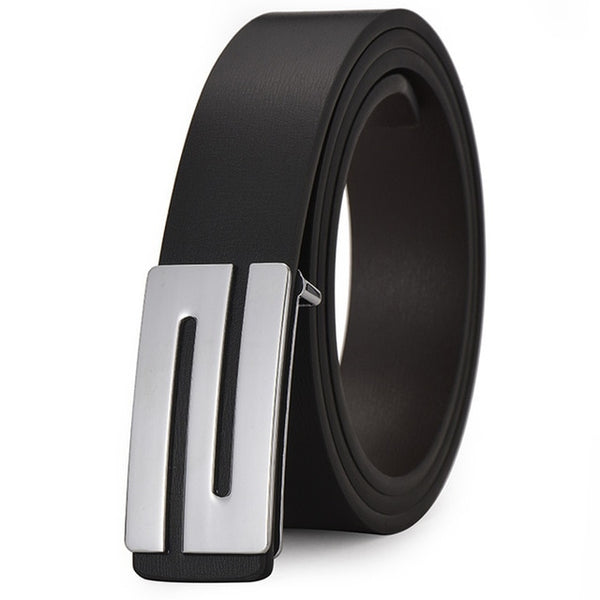 Anti-scratch N-buckle/Flat Buckle Casual Fabala Square Shape Male Accessories Belt Durable Adjustable