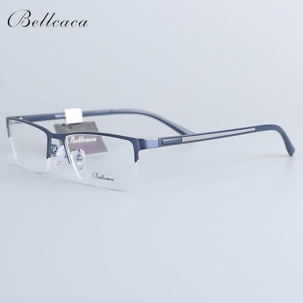 Bellcaca Spectacle Frame Men Eyeglasses Nerd Computer Optical Transparent Clear Lens Eye Glasses Frame For Male Eyewear 12002