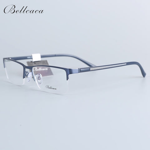 Bellcaca Spectacle Frame Men Eyeglasses Nerd Computer Optical Transparent Clear Lens Eye Glasses Frame For Male Eyewear 12002