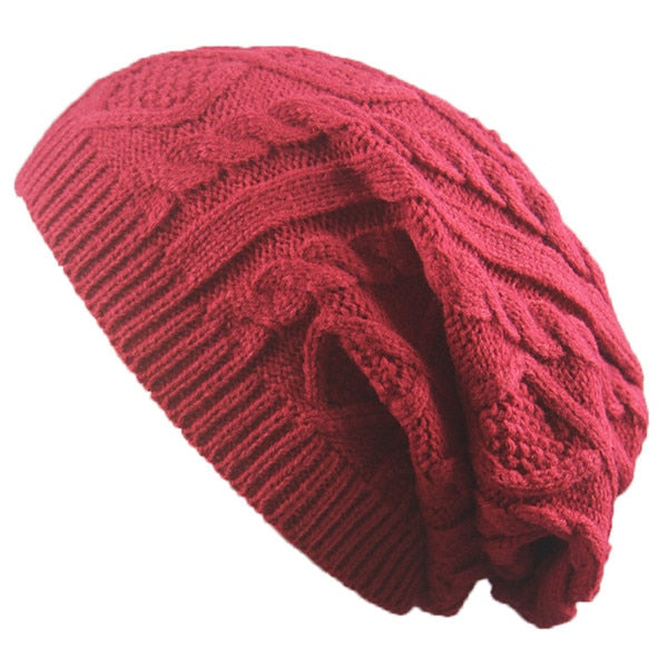 2019 Winter Women knitted hat Twist Design Beanie Women's Autumn Warm Skull Cap Bonnet Femme Gorros Mujer Invierno Chapeu New