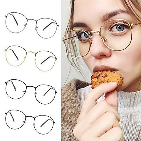 Vintage Round Glasses frame retro Female Brand Designer gafas De Sol Spectacle Plain eye Glasses Gafas eyeglasses eyewear#137