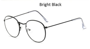 Fashion glasses frame Classic Round Women's Metal frame Optical Glasses Transparent Computer oval eyeglasses frame Reading