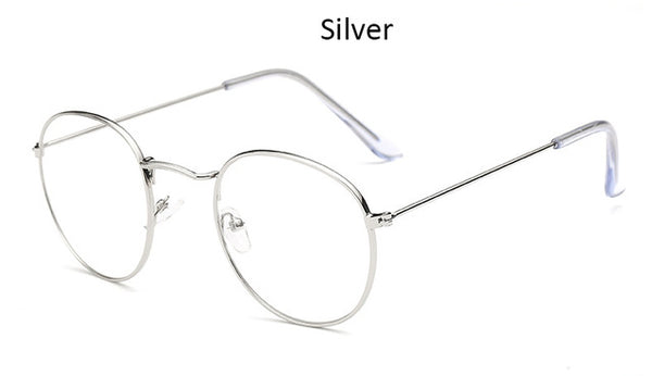 Fashion glasses frame Classic Round Women's Metal frame Optical Glasses Transparent Computer oval eyeglasses frame Reading