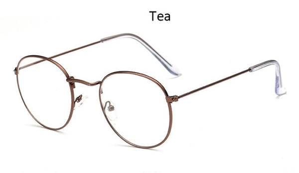 Fashion glasses frame Classic Round Women's Metal frame Optical Glasses Transparent Computer oval eyeglasses frame Reading