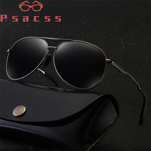 Psacss Classic Pilot Polarized Photochromic Sunglasses Men Women Alloy Frame Brand Designer Glasses For Driving Fishing Shades