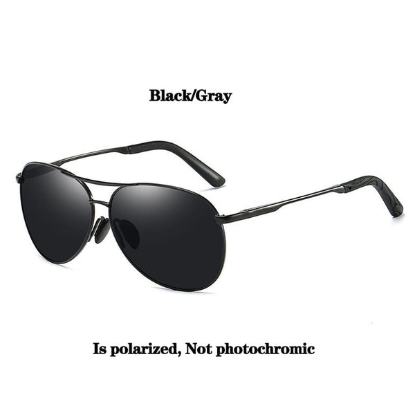 Psacss Classic Pilot Polarized Photochromic Sunglasses Men Women Alloy Frame Brand Designer Glasses For Driving Fishing Shades