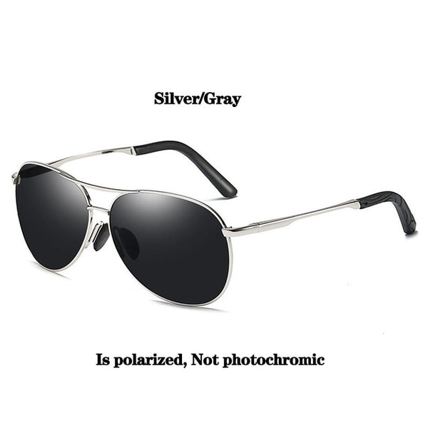 Psacss Classic Pilot Polarized Photochromic Sunglasses Men Women Alloy Frame Brand Designer Glasses For Driving Fishing Shades