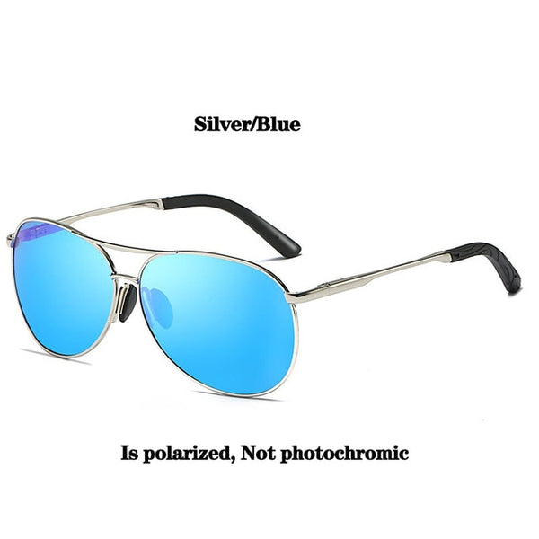 Psacss Classic Pilot Polarized Photochromic Sunglasses Men Women Alloy Frame Brand Designer Glasses For Driving Fishing Shades