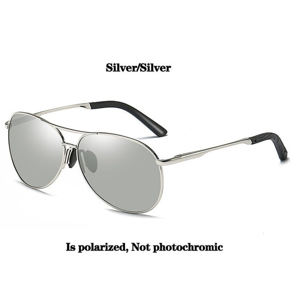 Psacss Classic Pilot Polarized Photochromic Sunglasses Men Women Alloy Frame Brand Designer Glasses For Driving Fishing Shades