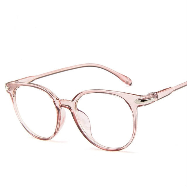 2019 Cute Clear/Transparent/Fake Glasses Frame No Dioptric New Round Eyeglasses Women Fashion Round Eye Glasses Frame For Female