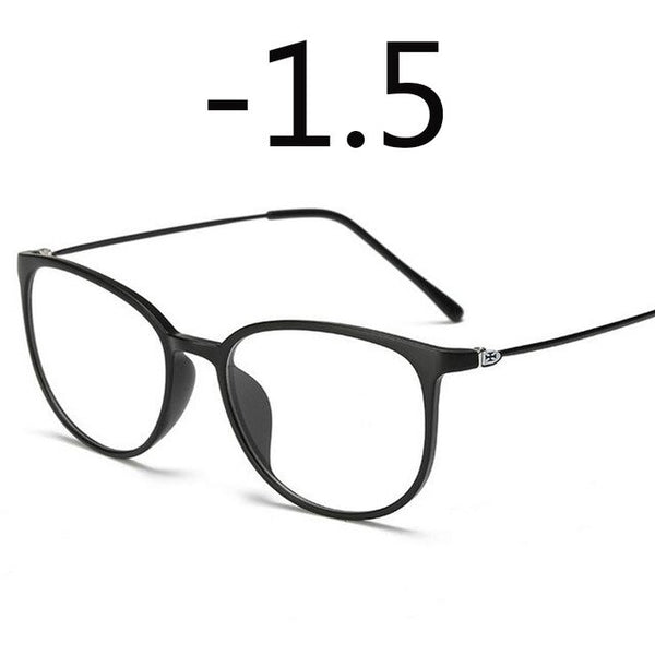 Ultralight TR90 Finished Myopia Glasses Women Men Sexy Oval Student Short-sighted Glasses Diopter -0.5 -1.0 -1.5 -2.0 To -6.0