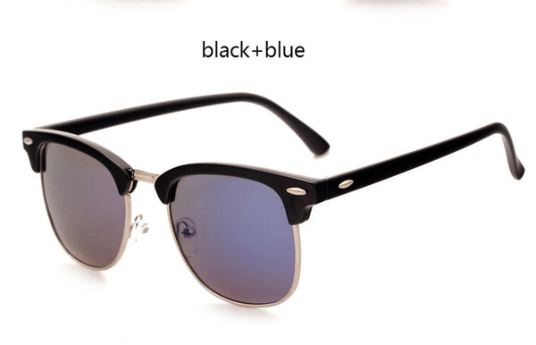 LEONLION Half Metal Sunglasses Men Women Brand Designer Glasses Mirror Sun Glasses Fashion Gafas Oculos De Sol Classic