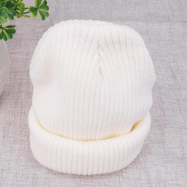 Autumn Winter New Soft Knitted Hat Women Cap Women's Cotton Skullies & Beanies Plain Cornice Hats Female Solid Bonnet