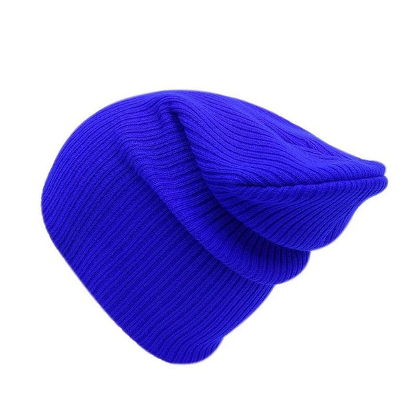 Autumn Winter New Soft Knitted Hat Women Cap Women's Cotton Skullies & Beanies Plain Cornice Hats Female Solid Bonnet