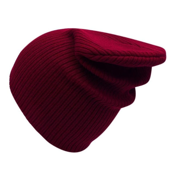 Autumn Winter New Soft Knitted Hat Women Cap Women's Cotton Skullies & Beanies Plain Cornice Hats Female Solid Bonnet