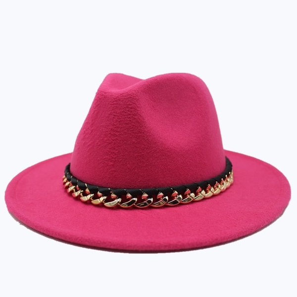 Seioum New Fashion Wool Pork Pie Boater jazz Top Hat For Women's Men's Felt Wide Brim Fedora Gambler Hat