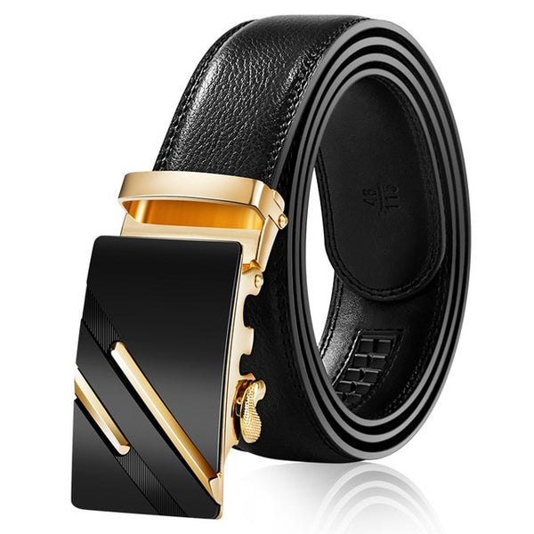 Famous Brand Belt New Male Designer Automatic Buckle Cowhide Leather men belt 110cm-130cm Luxury belts for men Ceinture Homme