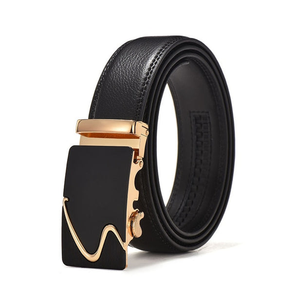 Famous Brand Belt New Male Designer Automatic Buckle Cowhide Leather men belt 110cm-130cm Luxury belts for men Ceinture Homme