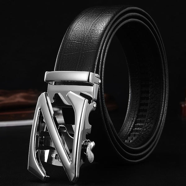 Famous Brand Belt New Male Designer Automatic Buckle Cowhide Leather men belt 110cm-130cm Luxury belts for men Ceinture Homme