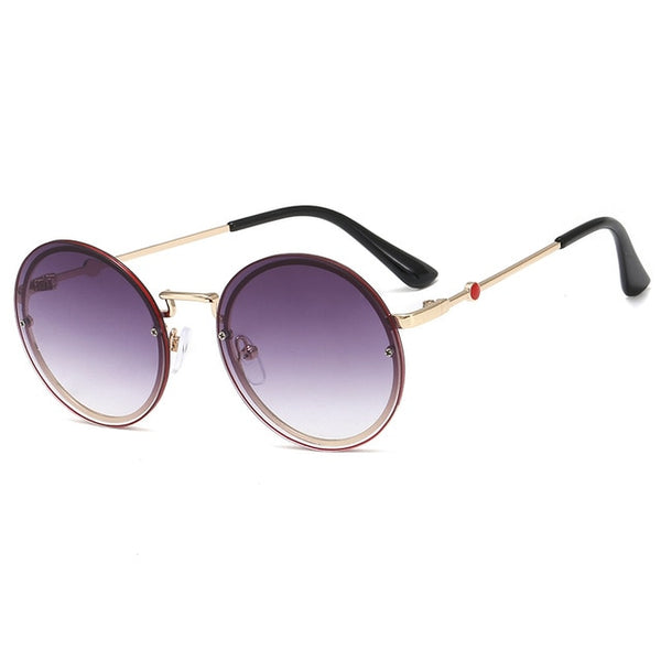 Luxury Child Kids Sunglasses Round Metal Frameless Sunglasses High Quality Children Sunglasses for Boys Girls Baby Oculos