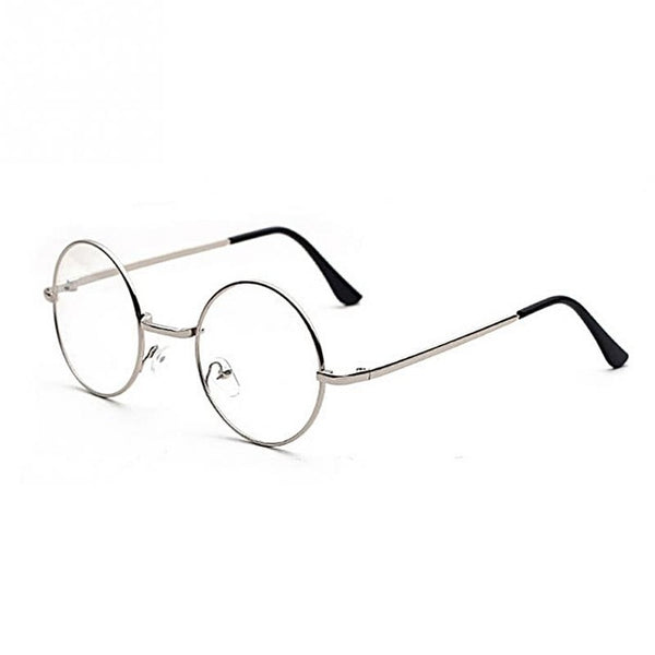 UV400 Plain Glasses Harajuku Women Men Vintage Round Metal Clear Len Glasses Frame Anti-radiation Optical Glasses Frame