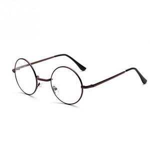 UV400 Plain Glasses Harajuku Women Men Vintage Round Metal Clear Len Glasses Frame Anti-radiation Optical Glasses Frame