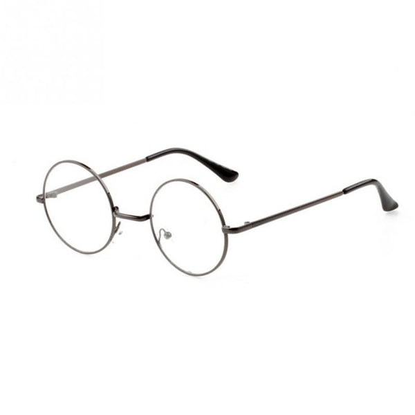 UV400 Plain Glasses Harajuku Women Men Vintage Round Metal Clear Len Glasses Frame Anti-radiation Optical Glasses Frame