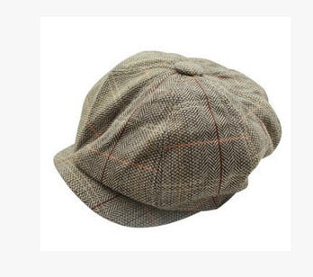 2019 Fashion Unisex Women Men's Tweed Herringbone Newsboy Cap Cabbie Unisex Peaky Blinders Baker Women cap Hat men Winter hat