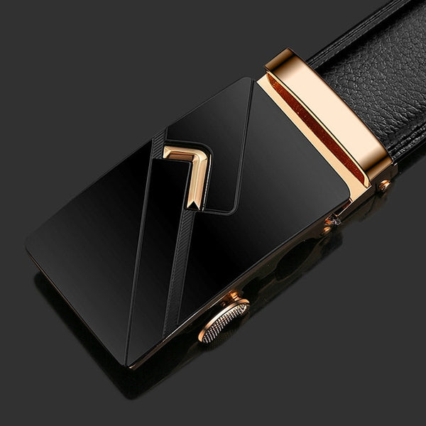 Famous Brand Belt New Male Designer Automatic Buckle Cowhide Leather men belt 110cm-130cm Luxury belts for men Ceinture Homme