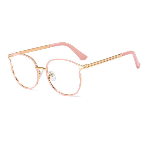 YDO New Round Glasses Frame Women Oversized Clear Lens Optical Glasses Transparent Fashion Ladies Eyeglasses Frame TR90 Eyewear