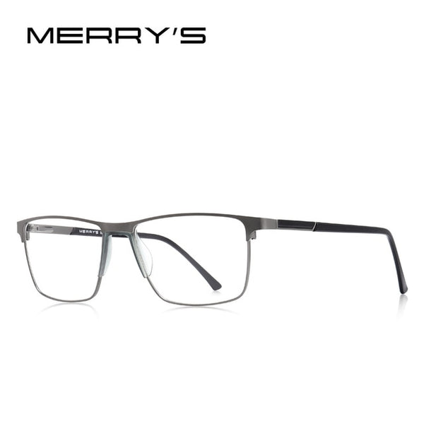 MERRYS DESIGN Men Titanium Alloy Glasses Frame Fashion Male Square Ultralight Eye Myopia Prescription Eyeglasses S2001