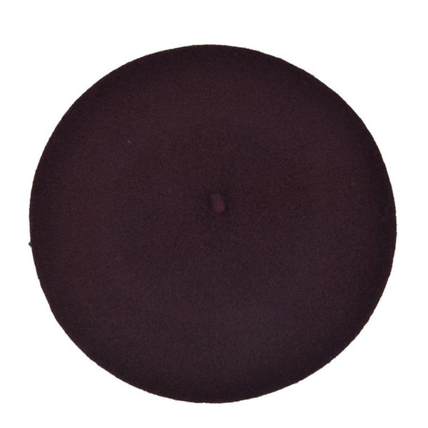 Hot Sell Womens Hat Beret Female Wool Cotton Blend Cap 16 Color Cheap Fashion Women Wool Solid Color Beret Winter All Matched