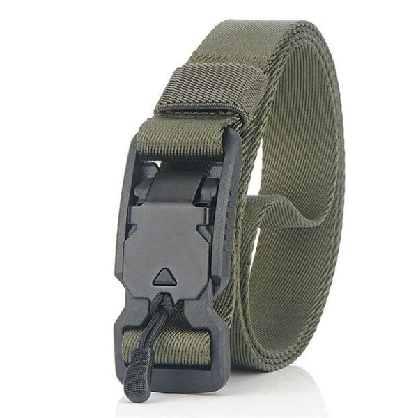 BOKADIAO Military Army Combat man Canvas Belt Magnetic buckle Tactical Belts For Men Nylon Outdoor Training Waistband male strap