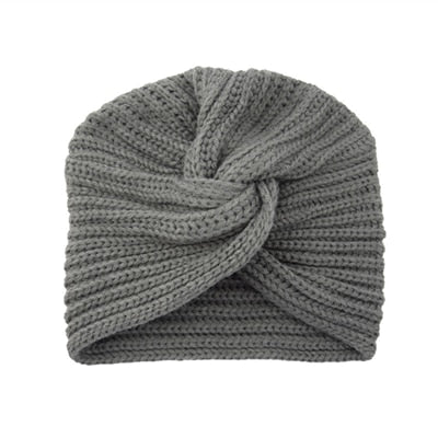 Women's Knitted Turban Hats bohemia turban cashmere cross wrap head Indian hat wool knitting  bonnet turbante cap ready to