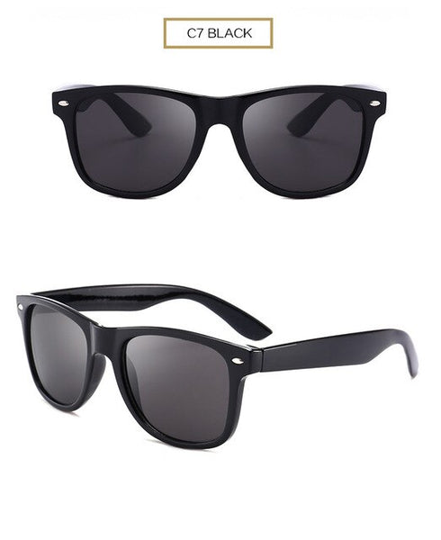 Vintage Sunglasses Men Polarized Women Black Frame Glasses Retro Sun Glasses Night Vision Goggles Shades Eyewear