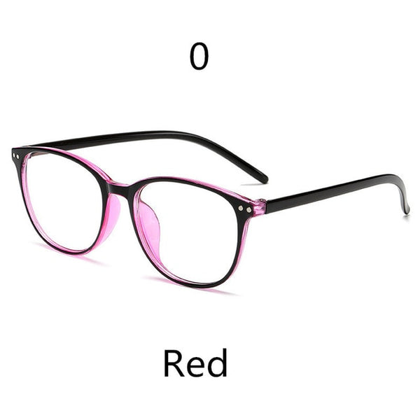 Elbru -1 -1.5 -2 -2.5 -3 -3.5 -4 -4.5 -5.0 -5.5 -6.0 Classic Rivets Myopia Glasses With Degree Women Men Black Glasses Frame