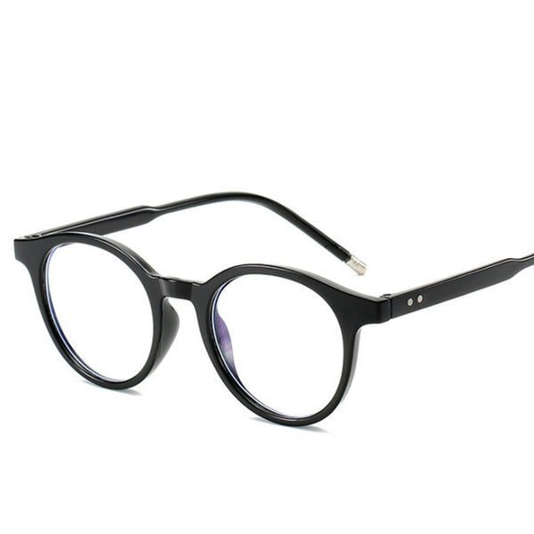 VWKTUUN Round Glasses Frame Men Women Anti Blue Light Eye glasses Frames Rivet Myopia Computer Glasses Male Female Clear Glasses