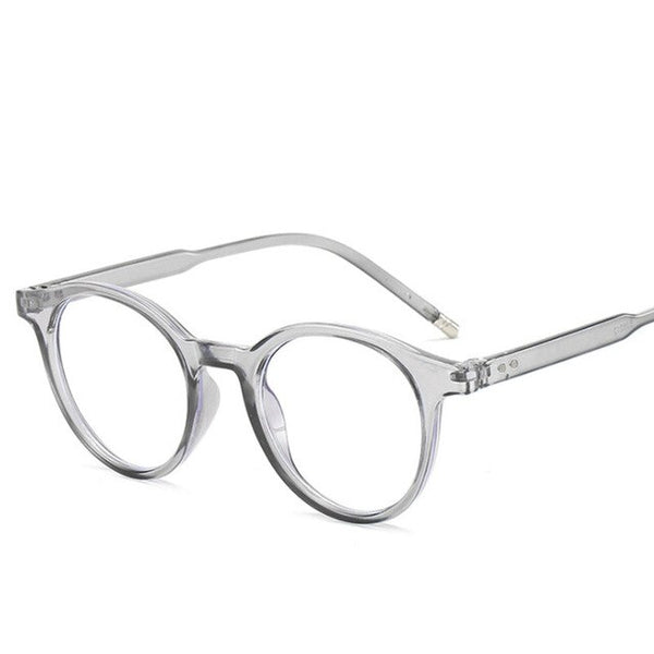 VWKTUUN Round Glasses Frame Men Women Anti Blue Light Eye glasses Frames Rivet Myopia Computer Glasses Male Female Clear Glasses