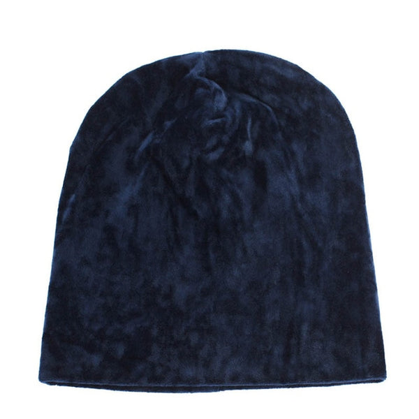 New Women's Velvet Beanie Hat Winter Warm Polyester Skullies Beanies for Ladies Solid Velour Bonnet Hats Dropping Shipping