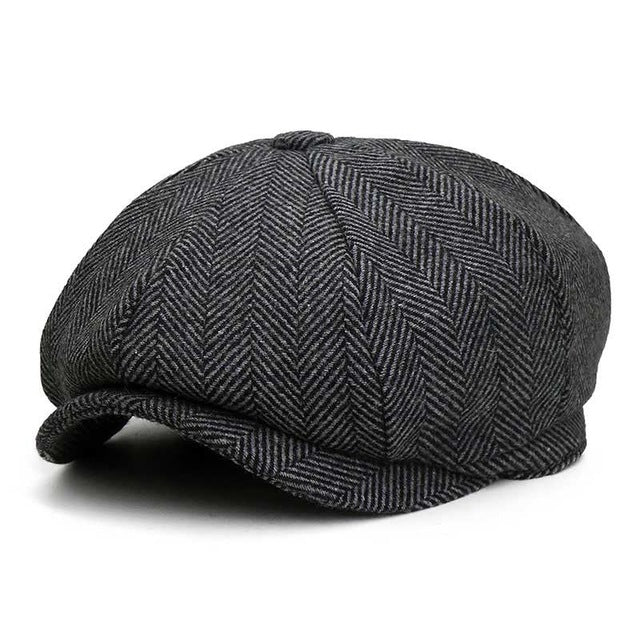 Peaky Blinders Men Berets Hat Autumn New Vintage Herringbone Octagon Cap Women'S Casual Pumpkin Hat Gatsby Flat Beret Hats